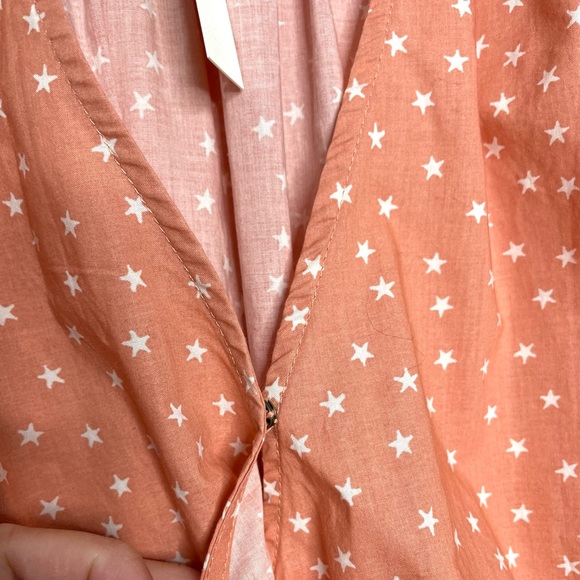 Madewell | NWT Wrap Top in Star Scatter Peach Small - Picture 6 of 10